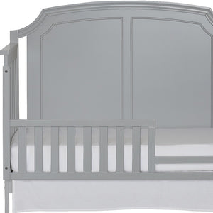 Homeroots Gray Solid And Manufactured Wood Standard Four In One Convertible Crib   530219