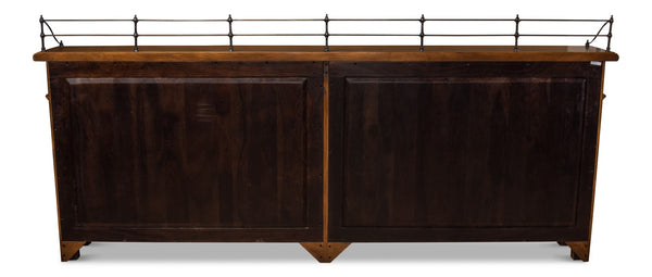 Sarreid Covent Gardens Sideboard - Elegant Fruitwood Finish With Durable Acacia Wood For Timeless Style Brown  53021