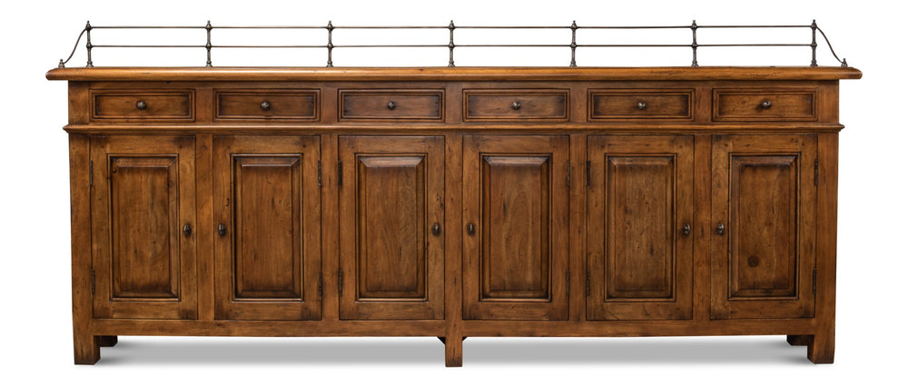 Sarreid Covent Gardens Sideboard - Elegant Fruitwood Finish With Durable Acacia Wood For Timeless Style Brown  53021