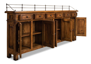 Sarreid Covent Gardens Sideboard - Elegant Fruitwood Finish With Durable Acacia Wood For Timeless Style Brown  53021