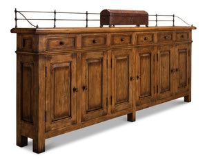 Sarreid Covent Gardens Sideboard - Elegant Fruitwood Finish With Durable Acacia Wood For Timeless Style Brown  53021