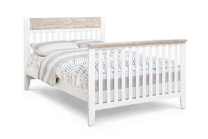 Homeroots White Solid And Manufactured Wood Standard Four In One Convertible Crib   530222