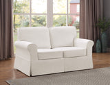 OSP Home Furnishings Ashton Loveseat Ivory