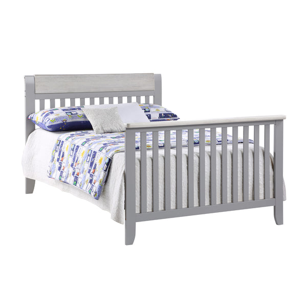 Homeroots Gray Solid And Manufactured Wood Standard Four In One Convertible Crib   530224