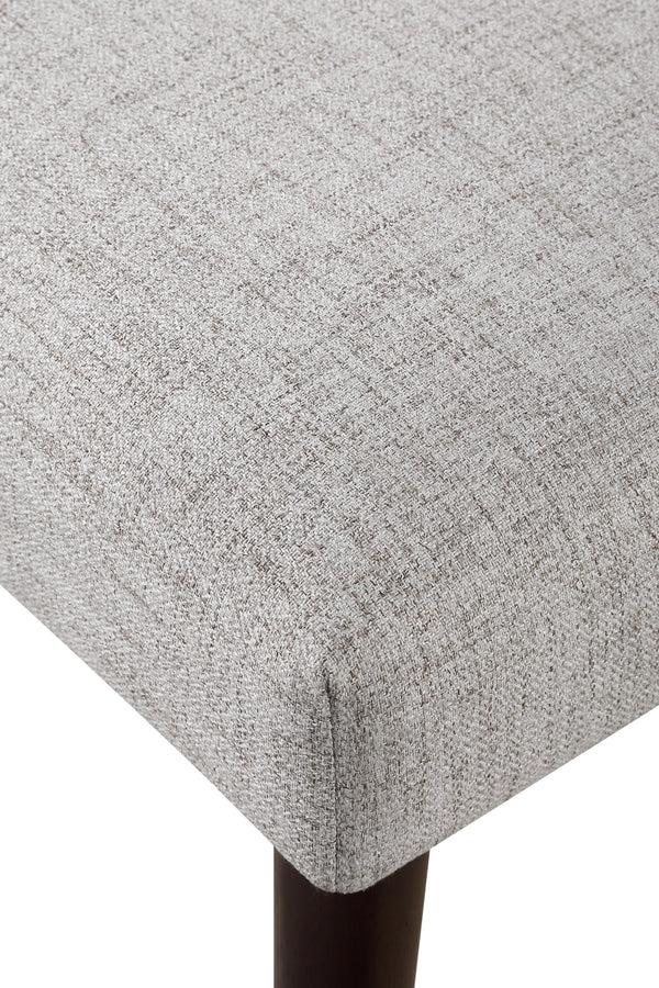 Homeroots 23" Gray Solid Wood And Fabric Upholstered Parsons Chair   530238