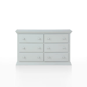 Homeroots 56" Gray Solid And Manufactured Wood Six Drawer Double Dresser  Solid And Manufactured Wood 530242