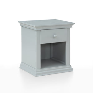 Homeroots 24" Gray One Drawer Nightstand   530246