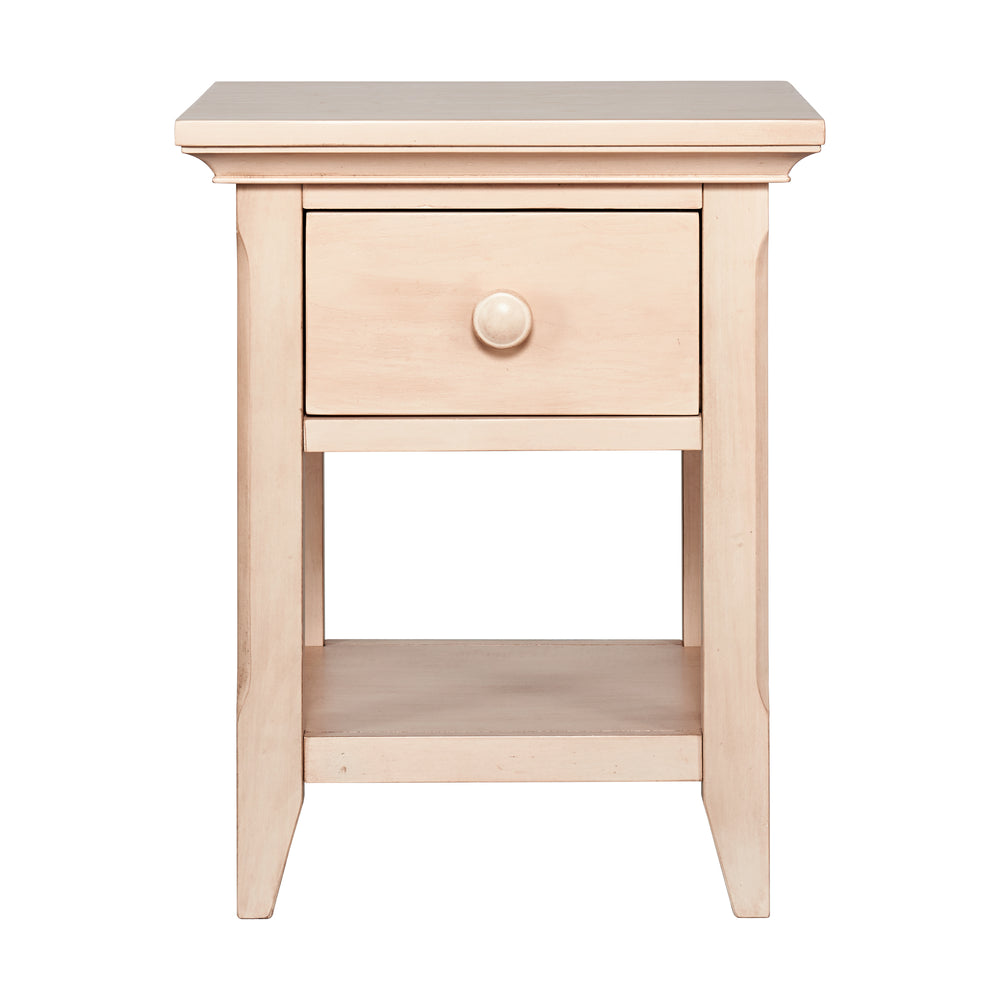 Homeroots 24" Sand One Drawer Nightstand   530252