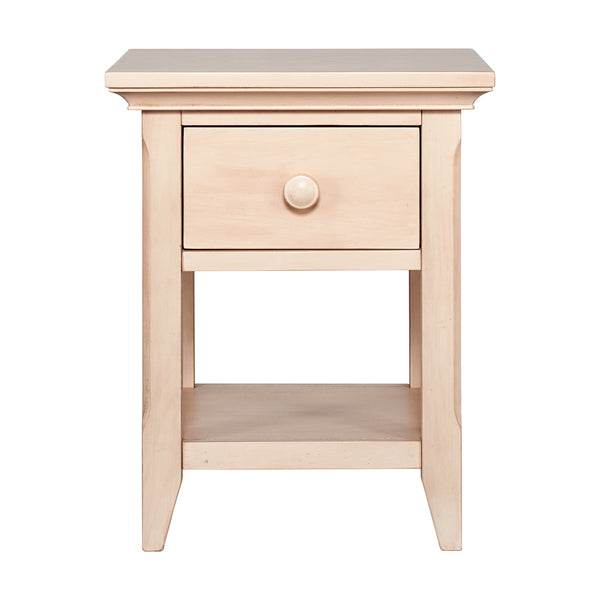 Homeroots 24" Sand One Drawer Nightstand   530252