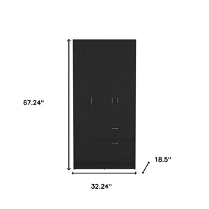 Homeroots Two Piece Brown And Black Bedroom Set   530255