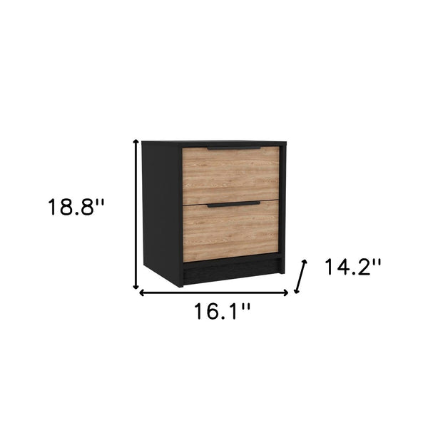 HomeRoots Three Piece Brown and Black Bedroom Set - Modern Style, Ample Storage, and Sleek Design for Your Retreat 530258