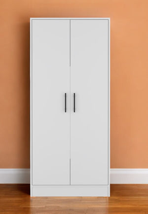 Homeroots Two Piece White Bedroom Set   530262