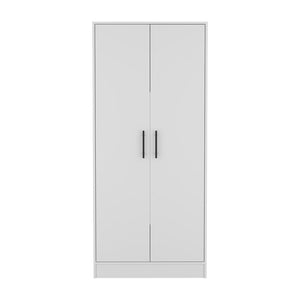 Homeroots Two Piece White Bedroom Set  Manufactured Wood 530265