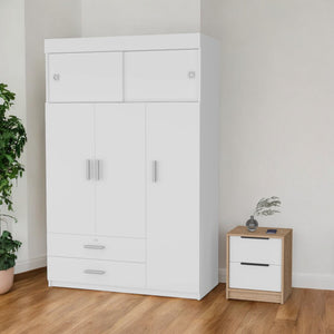 Homeroots 47" White Two Drawer Dresser  Manufactured Wood 530268