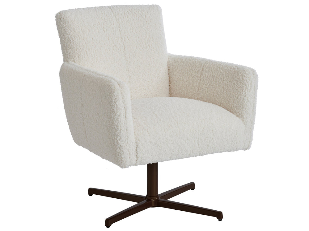 Lexington Barclay Butera Brooks Swivel Chair - Elegant Upholstered Seating With Tight Seat And Back For Stylish Interiors   5303-11swbr-40