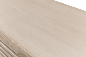 Sarreid St. Nevis Sideboard - Stylish Grey Wash Finish With 4 Fixed Shelves For Modern Home Storage Solutions Grey  53042