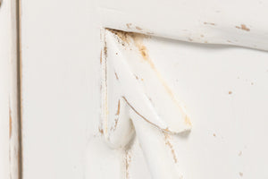 Sarreid Marksman Sideboard Whitewash - Stylish Reclaimed Pine Storage With 3 Removable Shelves For Home Decor White  53046