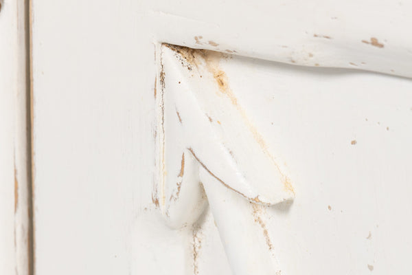 Sarreid Marksman Sideboard Whitewash - Stylish Reclaimed Pine Storage With 3 Removable Shelves For Home Decor White  53046