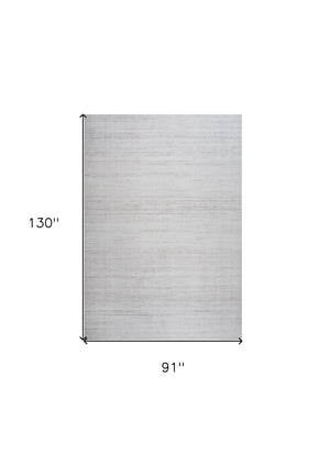 Homeroots 8' X 11' Beige Abstract Area Rug  Polyester 530526