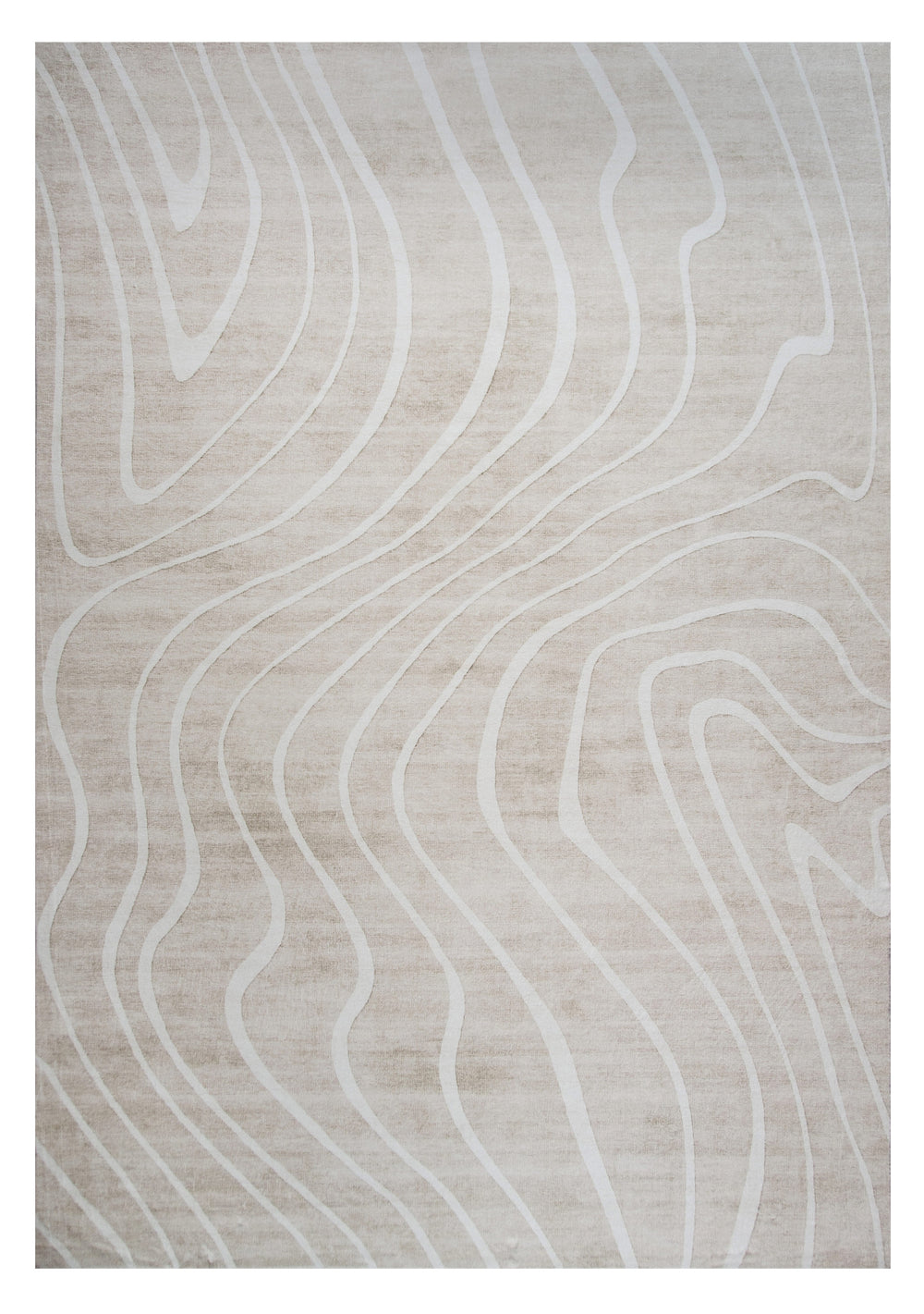 Homeroots 8' X 11' Beige And Ivory Abstract Distressed Area Rug  Polyester 530530