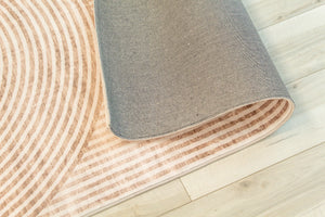 Homeroots 4' X 6' Beige And Brown Abstract Distressed Area Rug  Polyester 530539