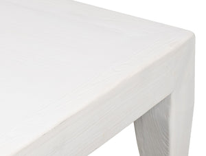 Sarreid Classic Chinese Coffee Table - Elegant White Finish, Reclaimed Pine Craftsmanship For Timeless Charm White  53053