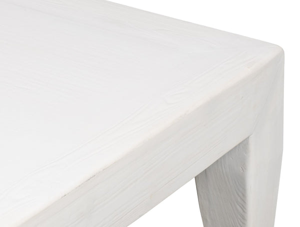 Sarreid Classic Chinese Coffee Table - Elegant White Finish, Reclaimed Pine Craftsmanship For Timeless Charm White  53053