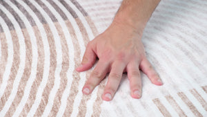 Homeroots 7' X 10' Beige And Brown Abstract Distressed Area Rug  Polyester 530541