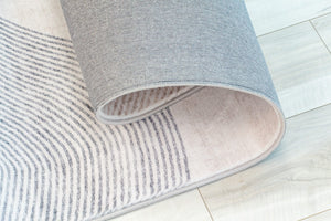 Homeroots 7' X 10' Beige And Brown Abstract Distressed Area Rug  Polyester 530545