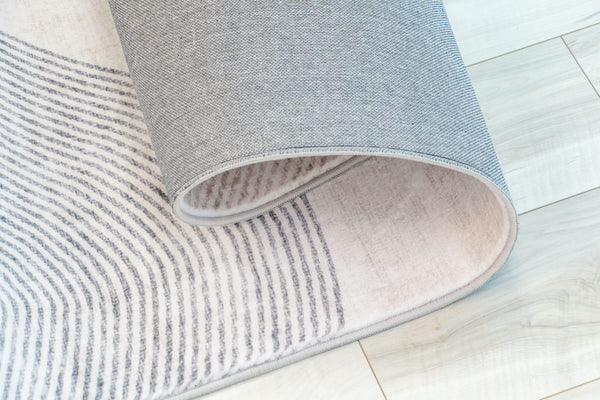 Homeroots 7' X 10' Beige And Brown Abstract Distressed Area Rug  Polyester 530545