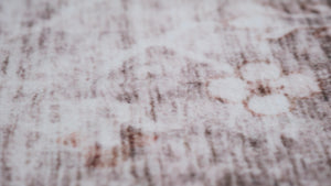 Homeroots 7' X 10' Brown And Ivory Oriental Area Rug  Polyester 530561