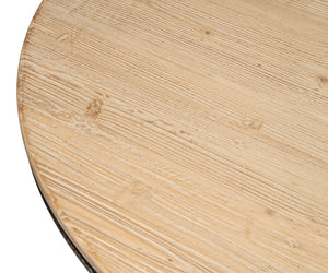 Sarreid Flying Buttress Dining Table In Antique Black With Natural Finishes - Stunning Pine Craftsmanship Black  53057-5