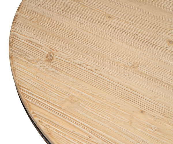 Sarreid Flying Buttress Dining Table In Antique Black With Natural Finishes - Stunning Pine Craftsmanship Black  53057-5