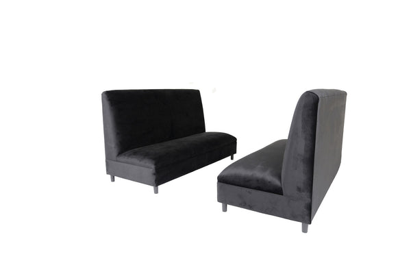 Homeroots Two Piece Black Seating Set   530613