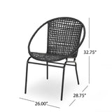 Christopher Knight Home® - Noble House - Java Outdoor Modern Faux Rattan Club Chair - Set Of 2