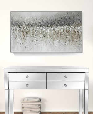 Homeroots Black And White Fabric Airplane Wall Decor  Fabric 530631