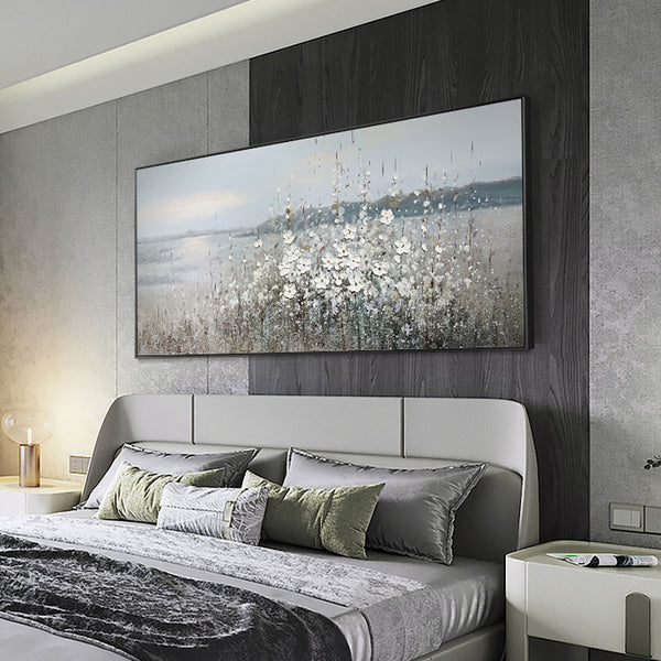 Homeroots Black And White Fabric Airplane Wall Decor  Fabric 530638