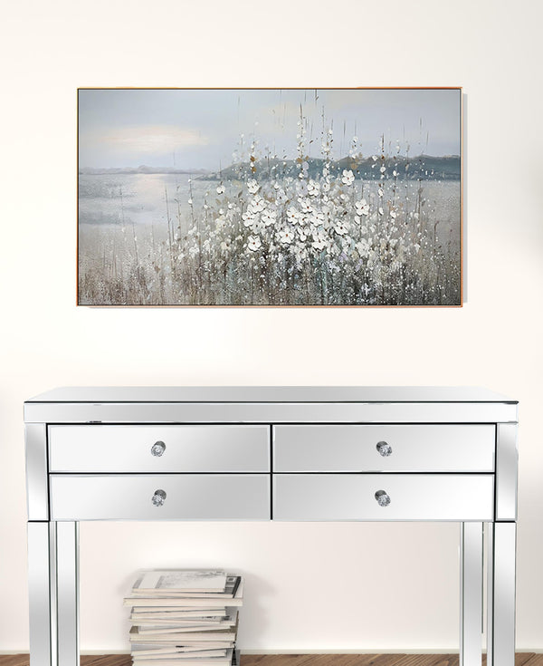 Homeroots Black And White Fabric Airplane Wall Decor  Fabric 530638