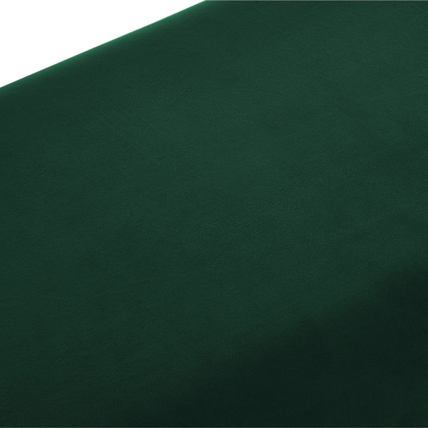 Homeroots 48" Hunter Green And Gold Upholstered Velvet Bench Hunter Green,Gold,Velvet Plywood 530649