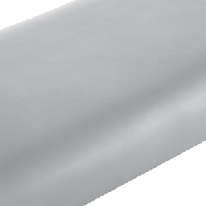 Homeroots 48" Gray And Gold Faux Leather Upholstered Bench Grey,Gold,Pu Leather Plywood 530653