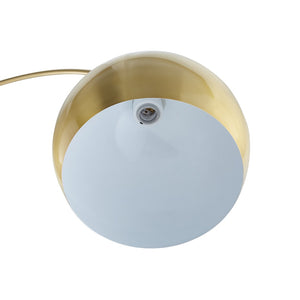 HomeRoots 76" Arched Floor Lamp with Elegant Dome Shade for Modern Living Room and Reading Nook Illumination Brass 530711