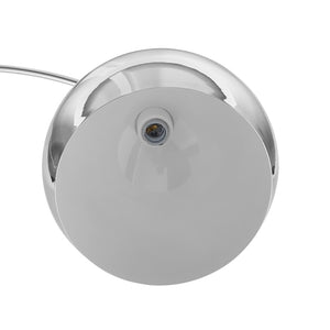 HomeRoots 76" Arched Floor Lamp with Elegant Dome Shade for Modern Living Room and Reading Nook Illumination Chrome 530712