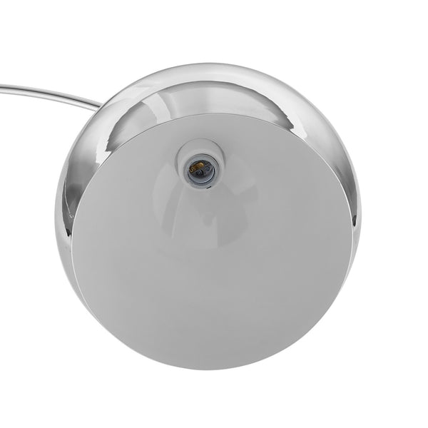 HomeRoots 76" Arched Floor Lamp with Elegant Dome Shade for Modern Living Room and Reading Nook Illumination Chrome 530712