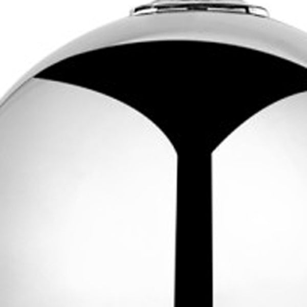 HomeRoots 76" Arched Floor Lamp with Elegant Dome Shade for Modern Living Room and Reading Nook Illumination Chrome 530712