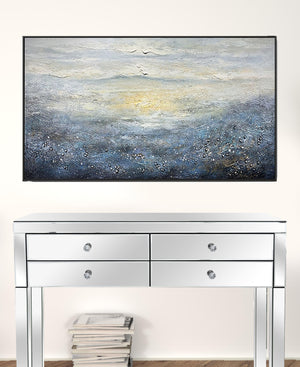 Homeroots Black And White Fabric Airplane Wall Decor  Fabric 530721