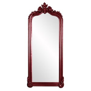 Howard Elliott Tudor Mirror: Elegant Arched Frame With Decorative Flourish, Perfect For Any Room's Decor Style Red Wood ,Polyresin 53073bu-howard-elliott