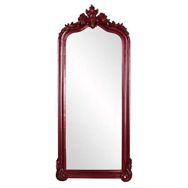 Howard Elliott Tudor Mirror: Elegant Arched Frame With Decorative Flourish, Perfect For Any Room's Decor Style Red Wood ,Polyresin 53073bu-howard-elliott