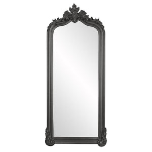Howard Elliott Tudor Mirror: Elegant Arched Frame With Decorative Flourish, Perfect For Any Room's Decor Style Gray Wood ,Polyresin 53073ch-howard-elliott