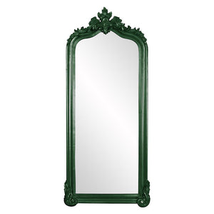 Howard Elliott Tudor Mirror: Elegant Arched Frame With Decorative Flourish, Perfect For Any Room's Decor Style Green Wood ,Polyresin 53073hg-howard-elliott