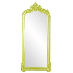 Howard Elliott Tudor Mirror: Elegant Arched Frame With Decorative Flourish, Perfect For Any Room's Decor Style Green Wood ,Polyresin 53073mg-howard-elliott